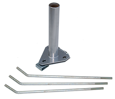 Основание с тремя анкерными закладными.