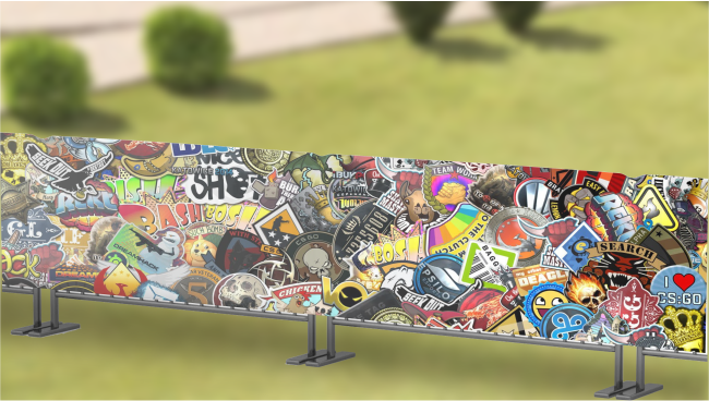 Фото тканевого чехла, перекрывающего сразу нескольких фан барьеров