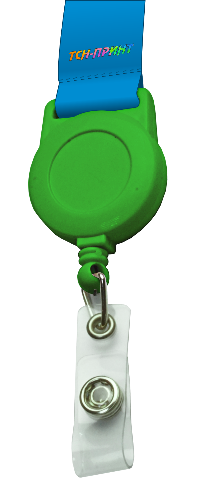 Зеленый ретрактор для лент шириной 15 и 20 мм.