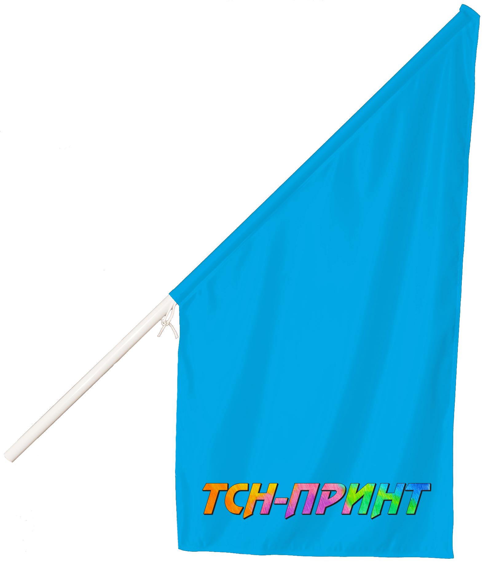 Вид металлического фасадного флагштока Эконом.