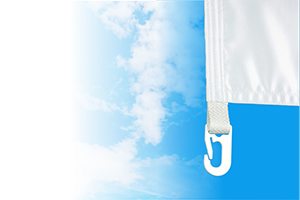 Пластиковый карабин для флага расцвечивания.