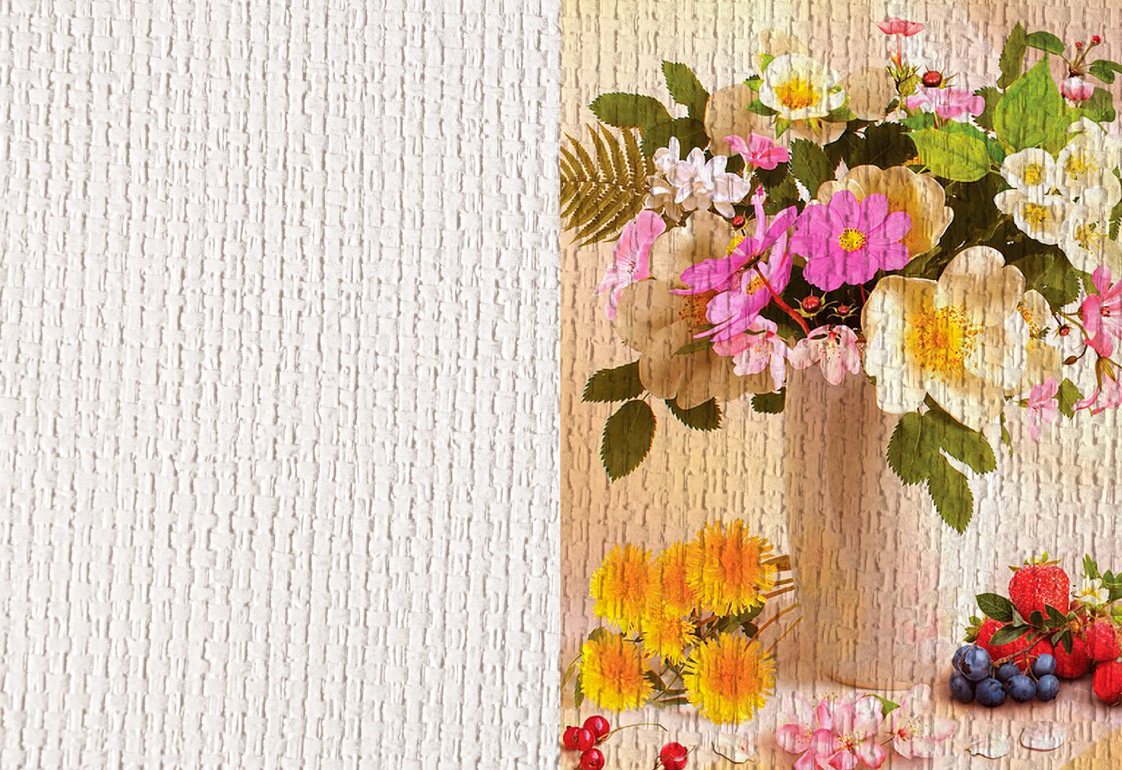 Фотообои для печати с фактурой Рогожа Мадрид