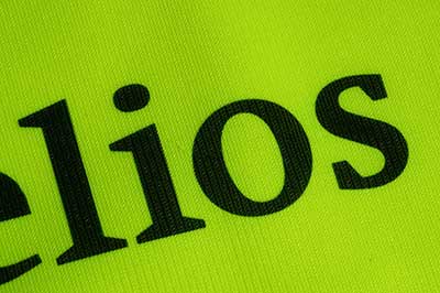 Вид логотипа нанесенного сублимационной печатью.