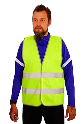 Сигнальный жилет стандартный с печатью логотипа