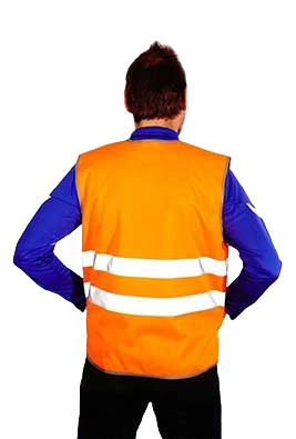 Сигнальный жилет с карманами с нанесением логотипа