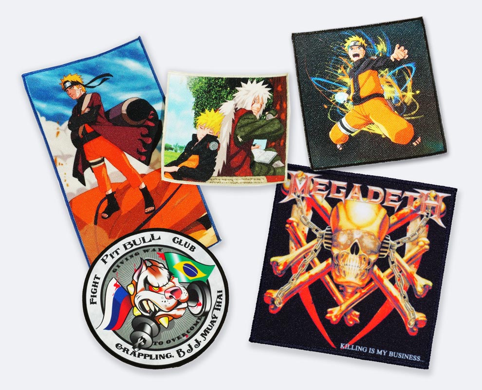 Фото оригинальных нашивок с полноцветной печатью.