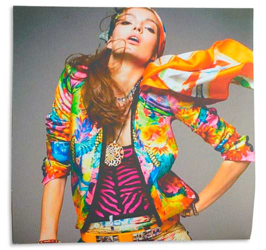 Качественно напечатанное фото модели, на холсте Art Canvas со средней фактурой.