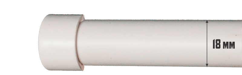 Вид подвески тканевого календаря на стену по типу гобелена: на шнуре, с белой трубкой 18 мм.