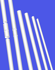 Пластиковые древки для флагов неразборные