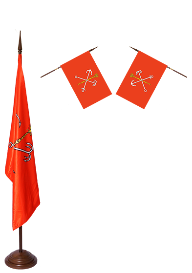 Напольный флаг двухслойный