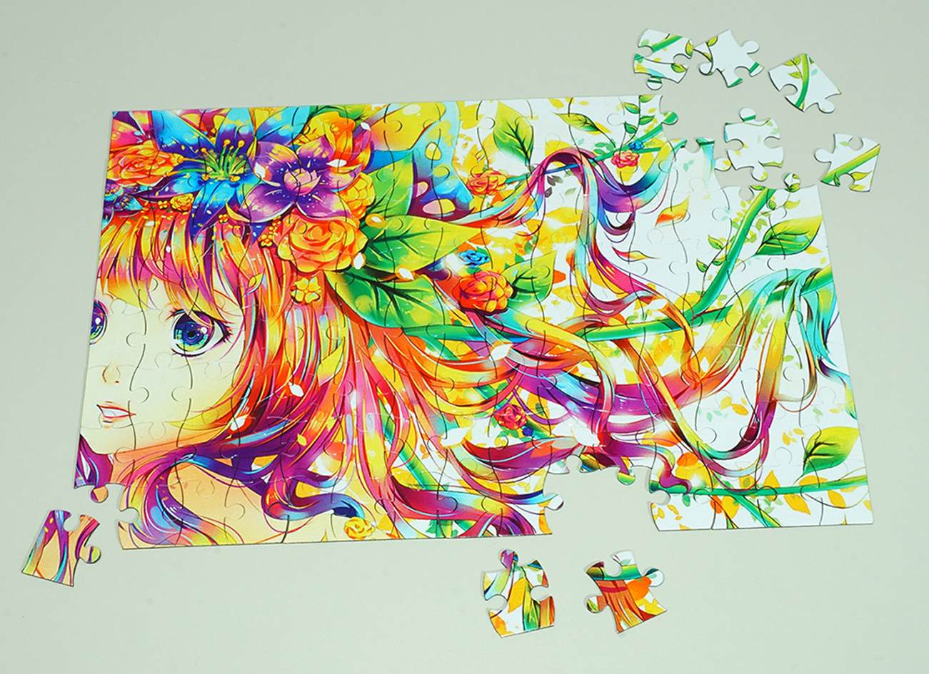 Прямоугольный картонный пазл 20 х 28 см. с фотографией, выполненной на заказ.