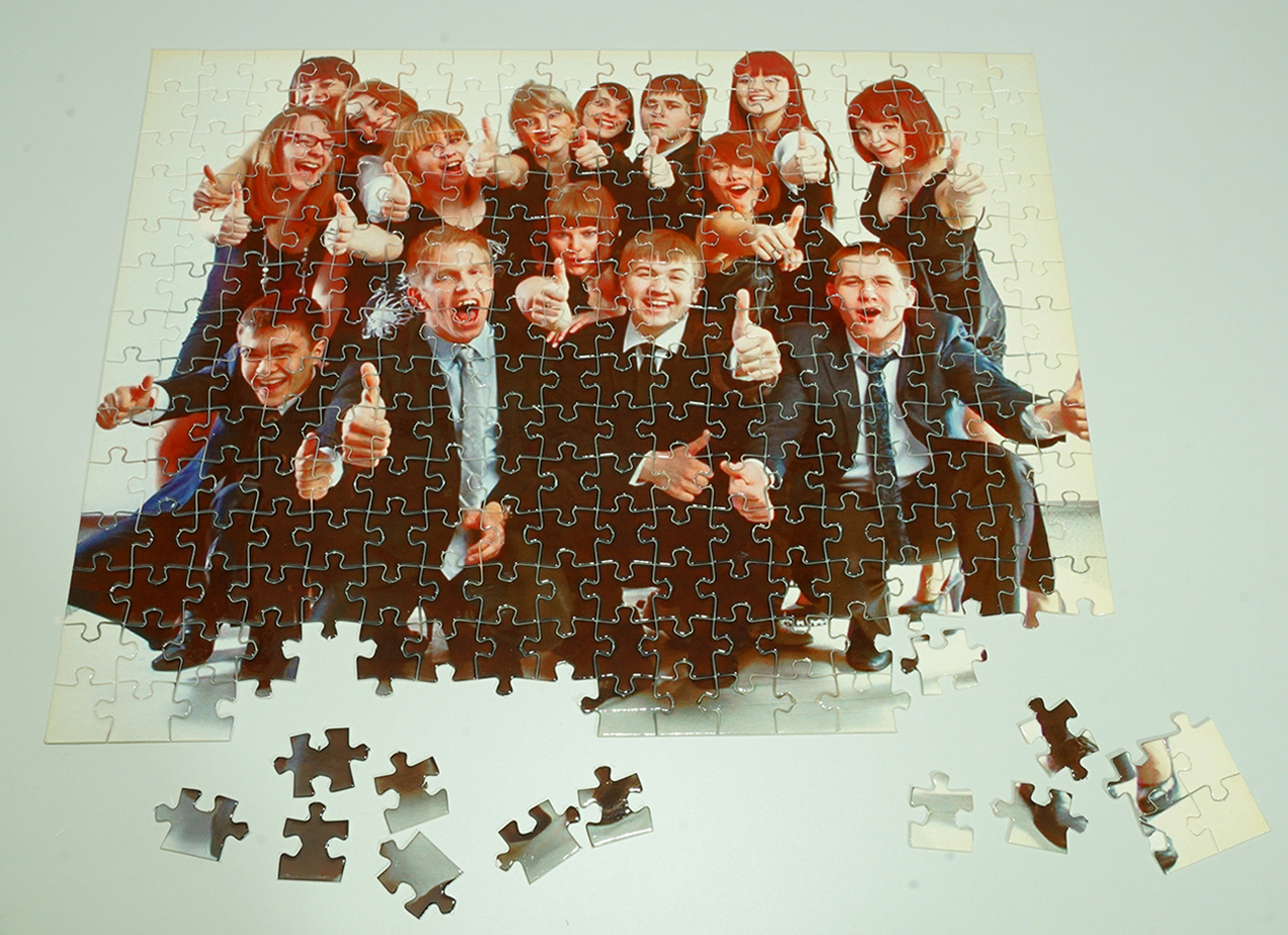 Прямоугольный картонный пазл 30 х 40 см. с печатью фото, выполненной на заказ.