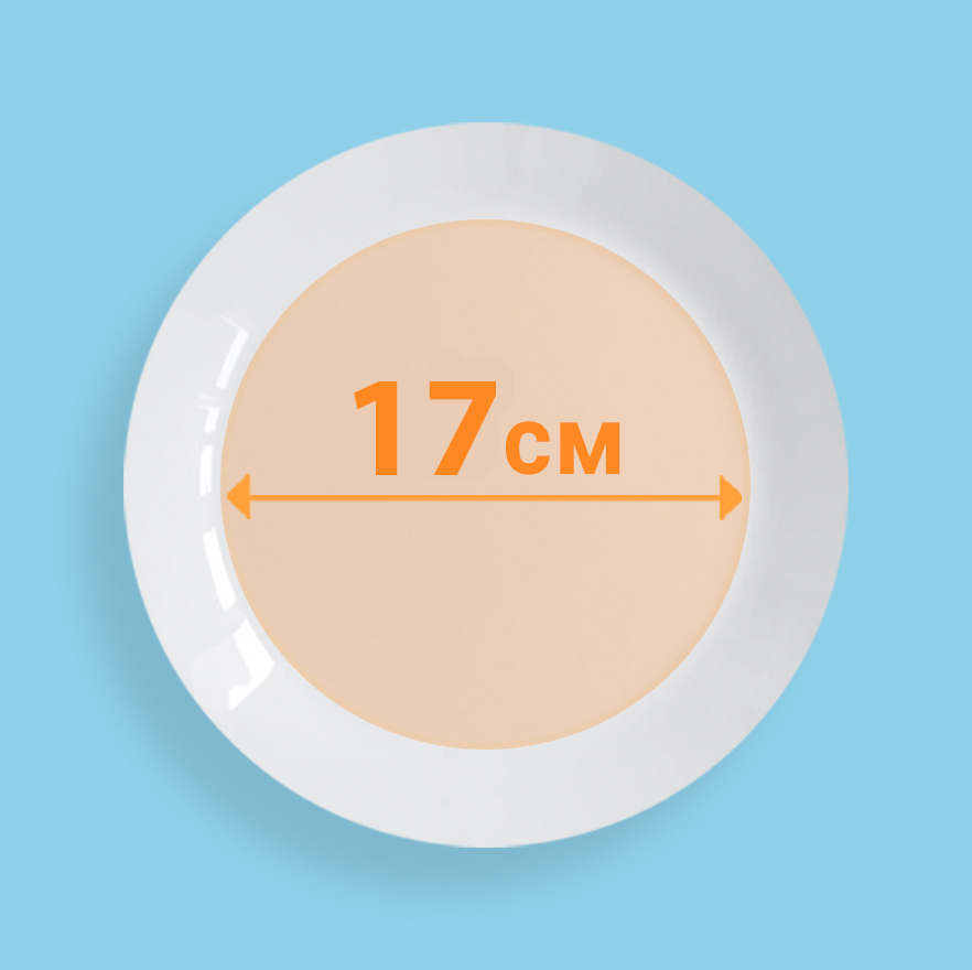 Тарелка диаметром 17 см. с профилем 3D под печать на заказ