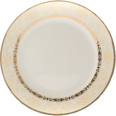 Тарелка под печать с орнаментом Удача.