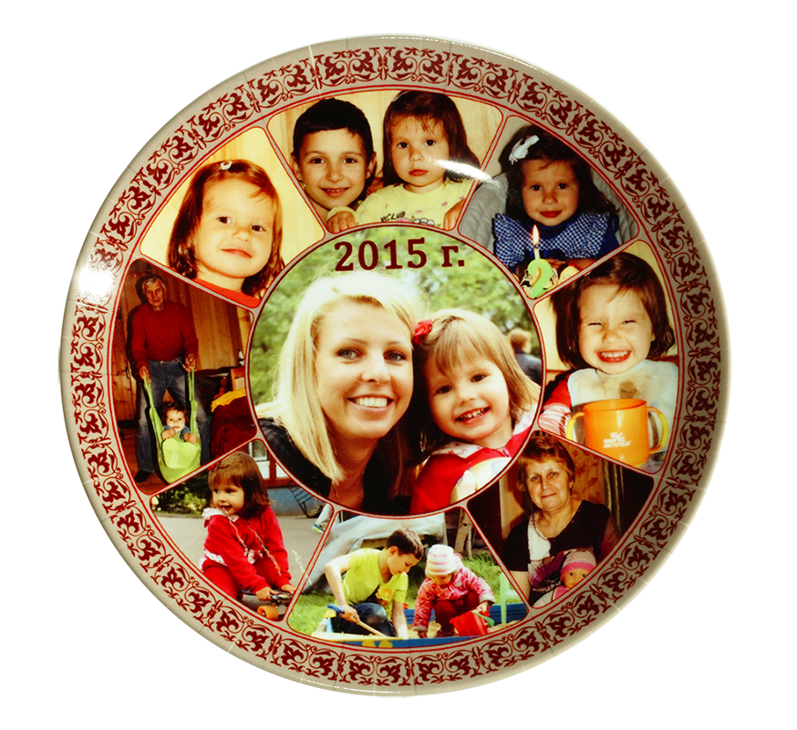 Тарелка с фотопечатью