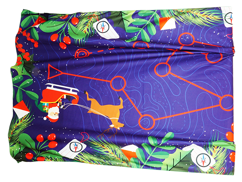 Брендированный  флисовый плед, полноцвтная печать