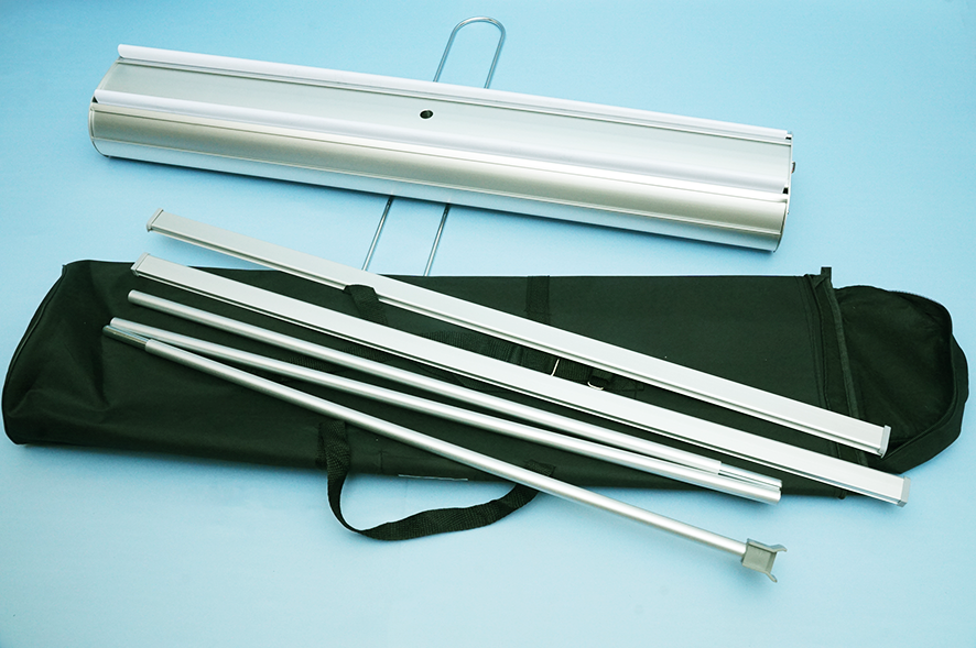 Комплектация двухстороннего стенда Ролл-ап Дабл Вижн