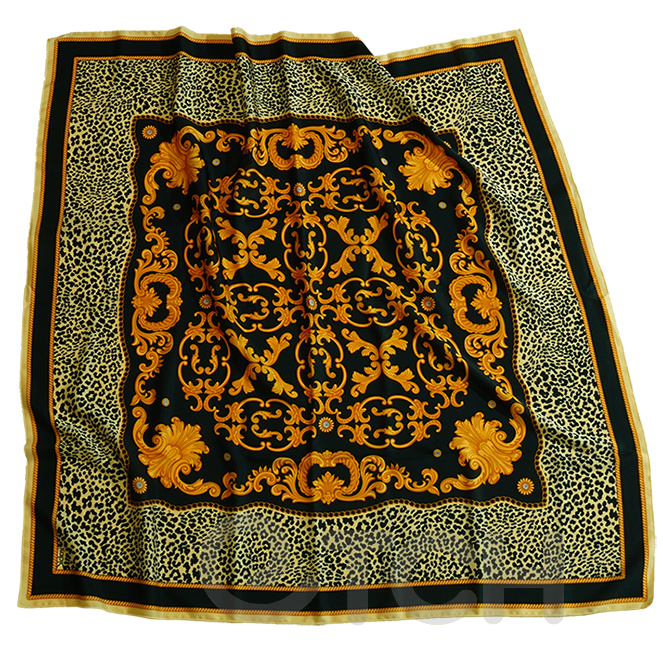  Шаль 120х120 см. печать на заказ. Шелк Армани