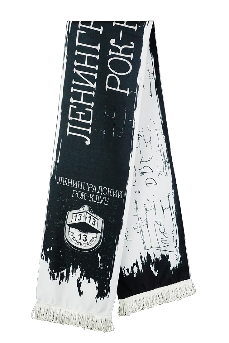 Флисовый, клубный шарф на заказ