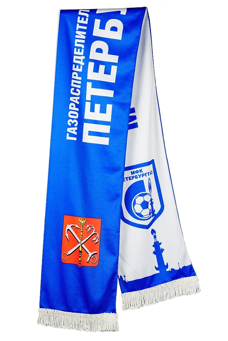 Флисовый, клубный шарф на заказ