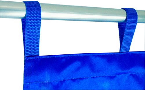 Петля подвески на занавеске в цвет напечатанного узора