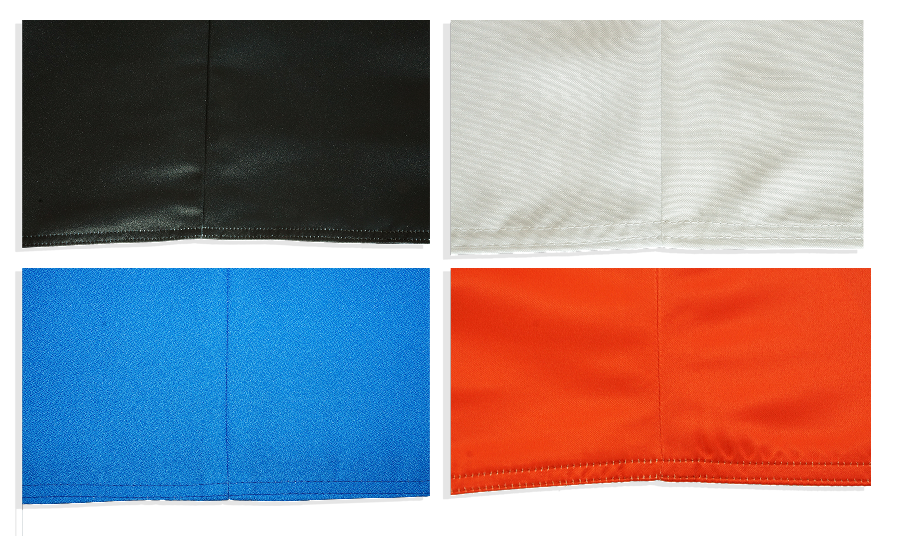 Вид швов на скатерти.