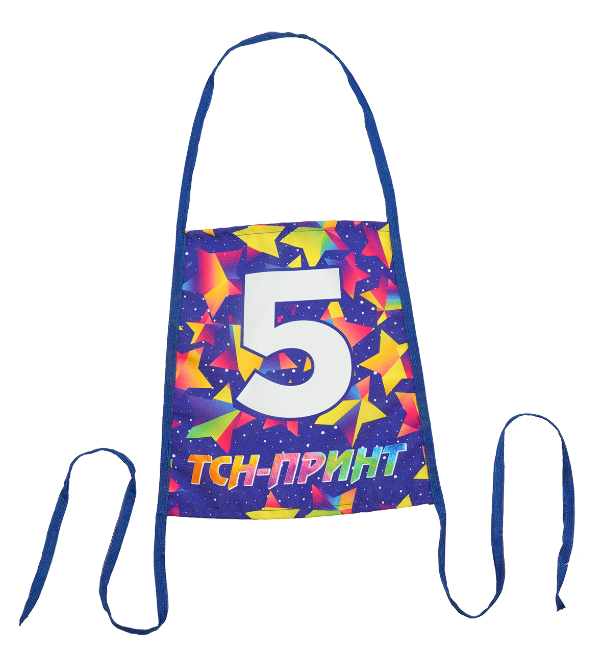 Вид одностороннего нагрудного номера Классика.