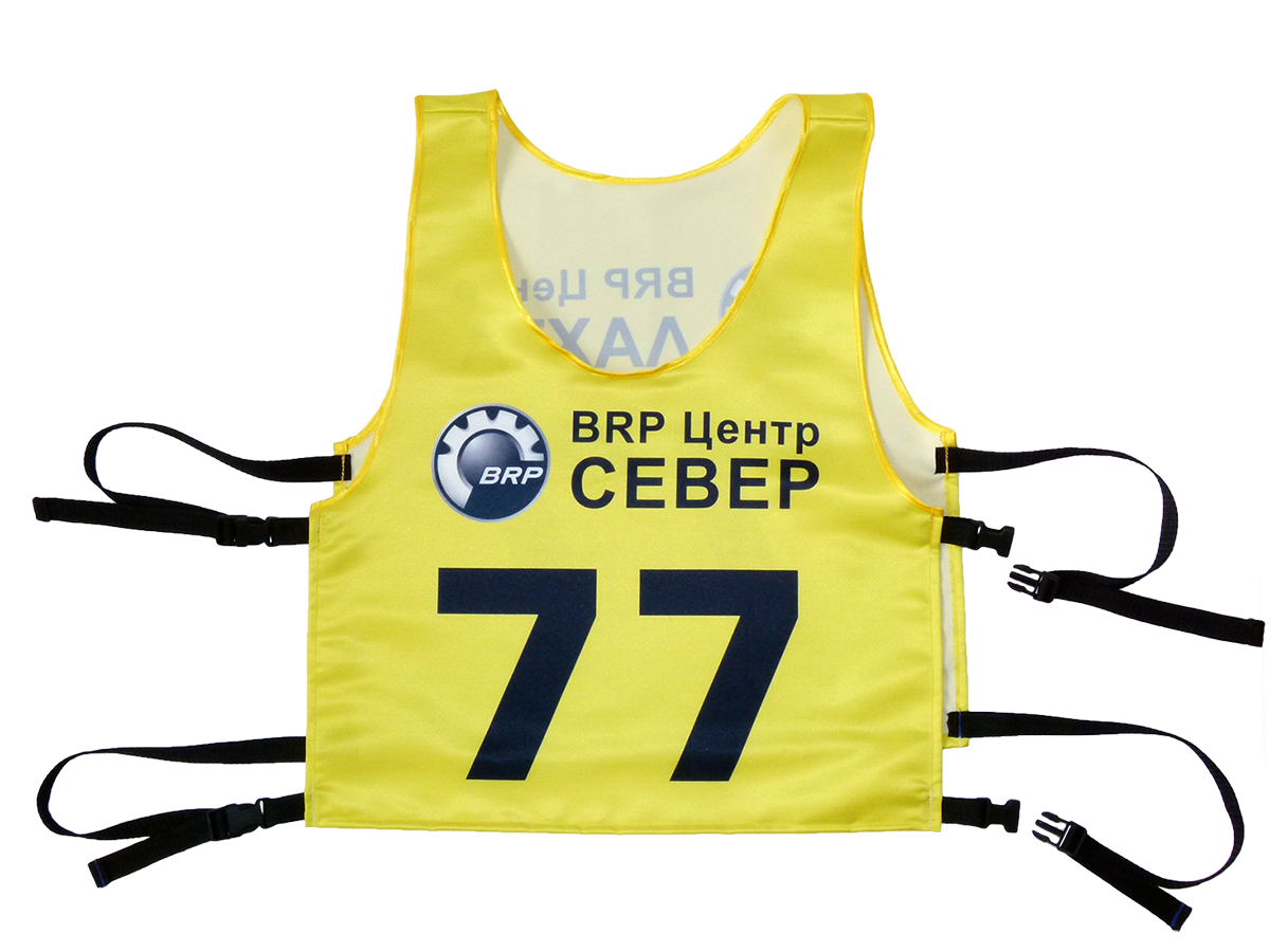Стартовый номер Про с завязками фастекс для соревнований на снегоходах