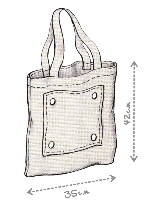 Рисунок покроя сумки Комби.