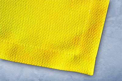 Вариант обшивки сервировочных салфеток с уголком конвертом