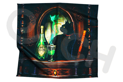 Тканевая сервировочная салфетка со своим дизайном, 50х50 см