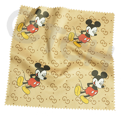 Салфетка для очков с логотипом. Размер 20х20 см