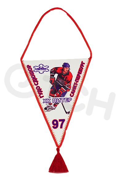 Вымпел клубный, с тврдой прокладкой