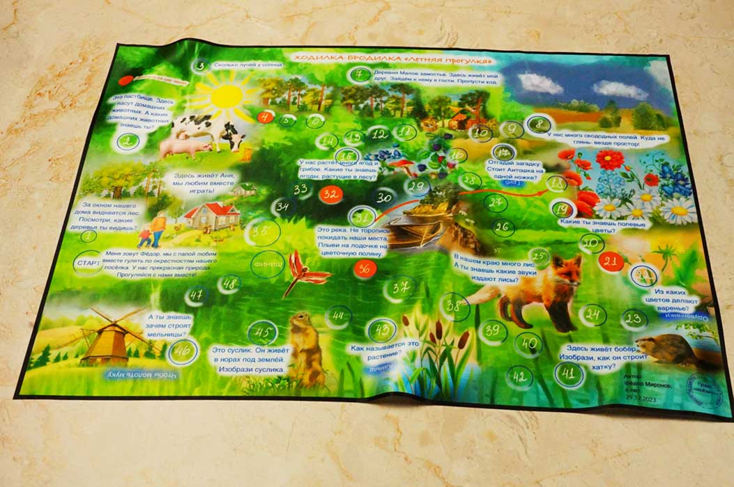 Настольное, зеленое игровое поле с рисунком напечатанным на ткани Сатен.