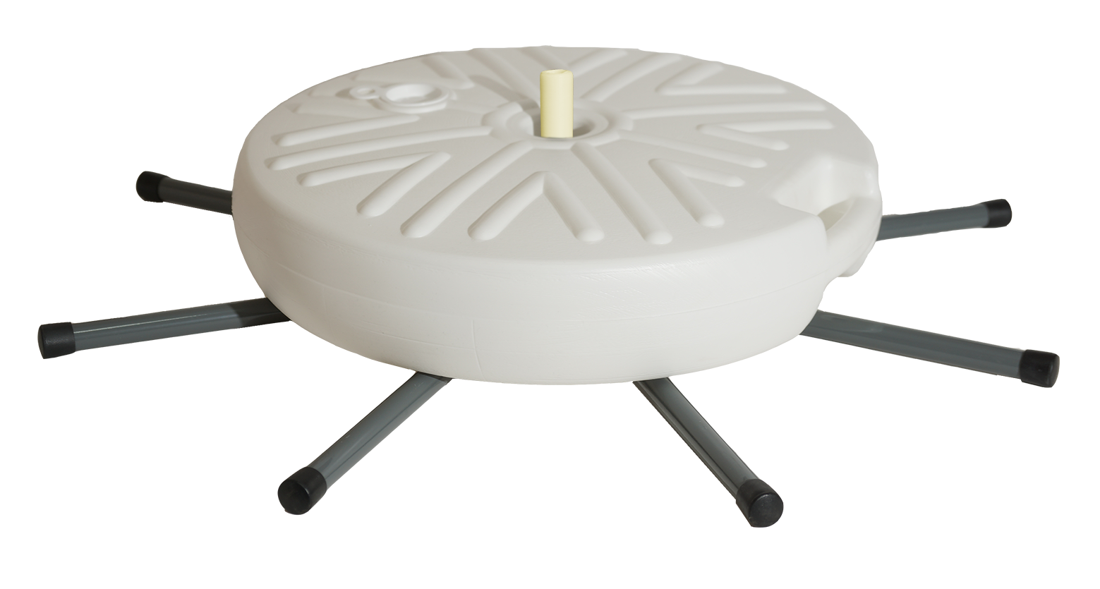 Мобильная Опора Паук - с шестью ногами и балластом БАК, для установки рекламных флагов, с флагштоком диаметром 30 мм. 