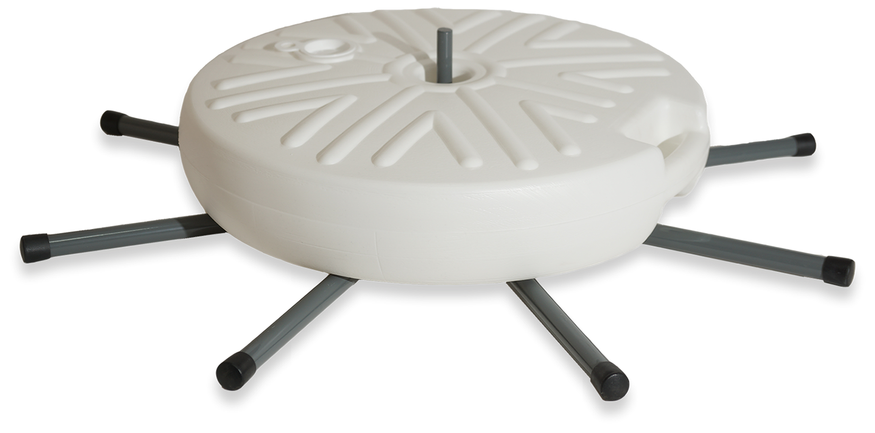 Мобильная опора Паук - с шестью ногами, дополненная водоналивным баком, диаметром 50 см.