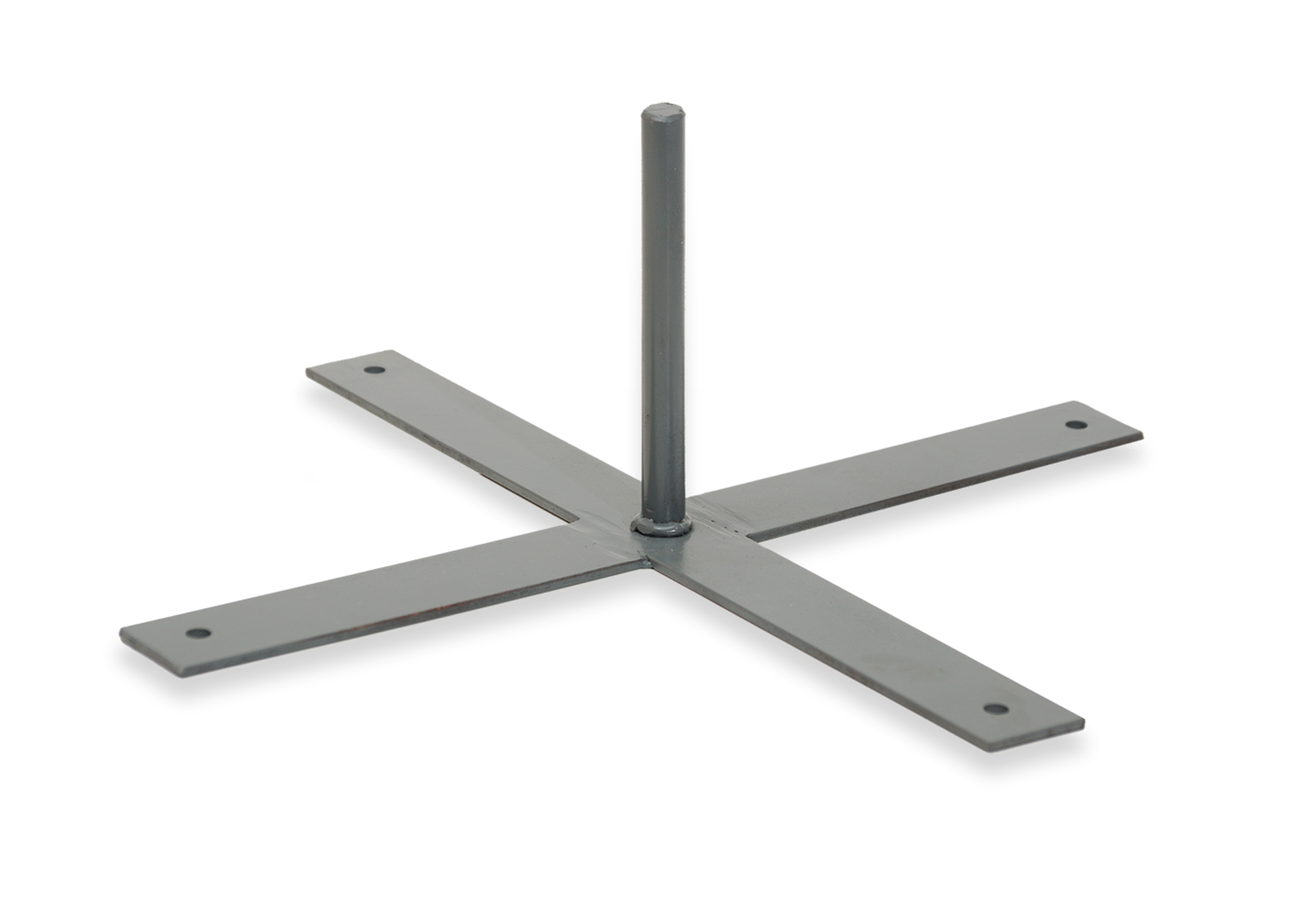 Мобильное основание «Крест» стальное: 40х40 см. для установки рекламных флагов с флагштоком, диаметром 20 мм.