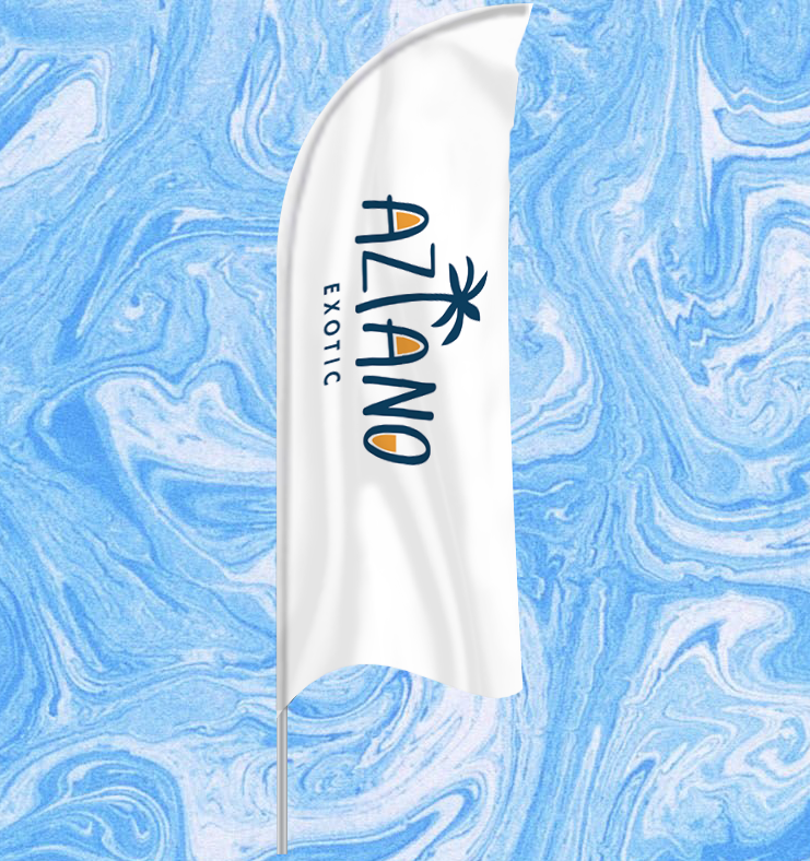 Рекламный флаг, тип Парус