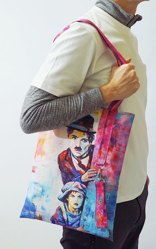 Шоппер с ремувкой на карабине, с печатью принта заказчика