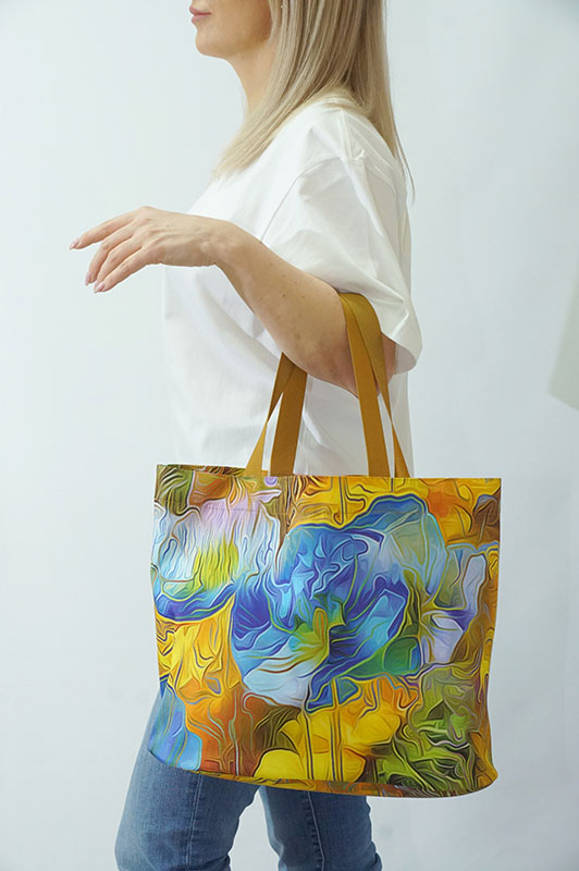 Тканевая сумка Кантри из материала Рогожка с полноцветной печатью